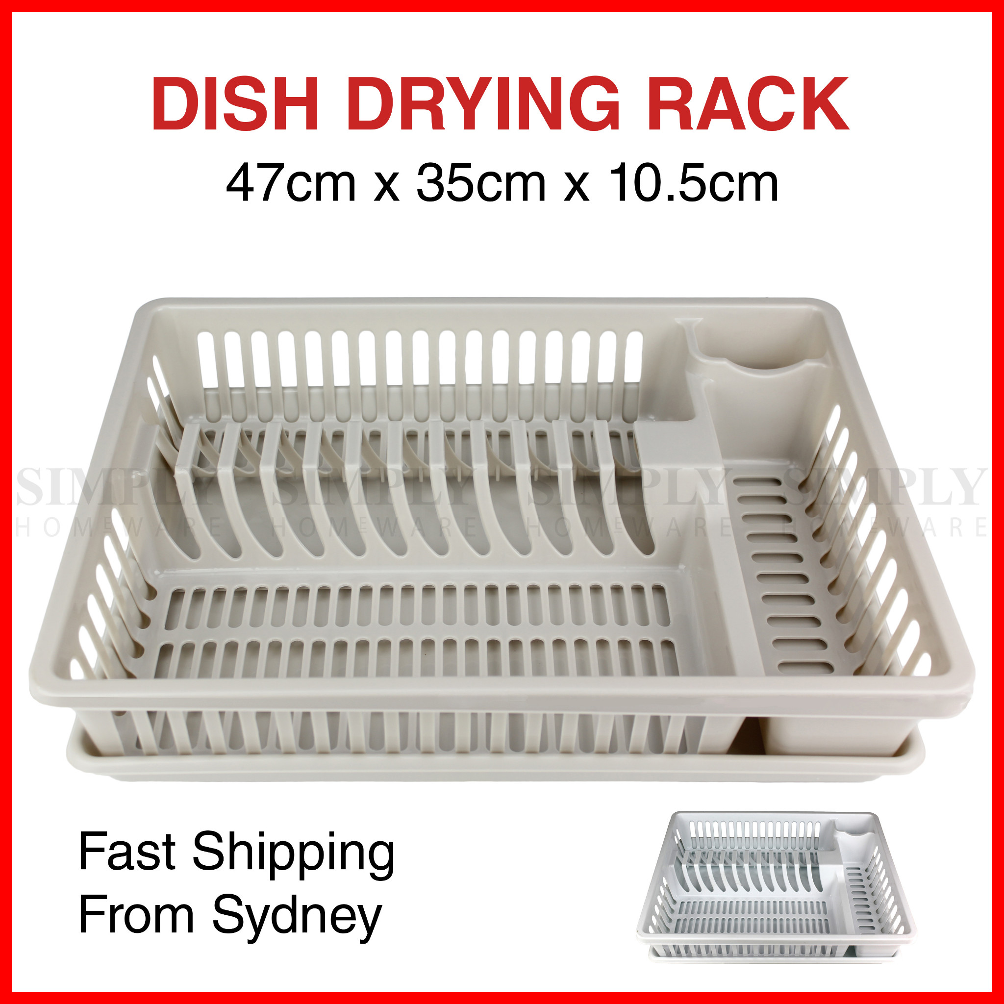 Plastic Dish Plate Drying Cutlery Rack Holder Drainer Racks Dishracks Tray