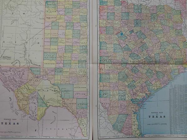 2 Page United States Map Size is 11.5 in by 14.5 in.