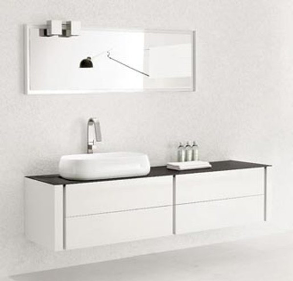 Vanidad Single Blanc, 59 Bathroom Vanity Single Sink