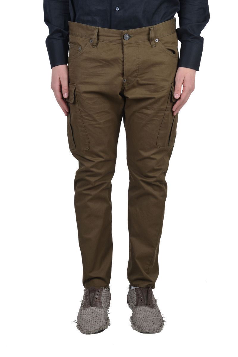 Green Casual Cargo Pants Size 