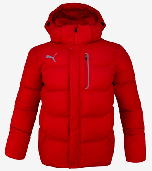 red puma coat
