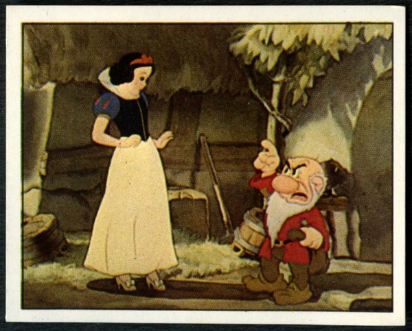 Queen #126 Snow White And The Seven Dwarfs 1987 Panini Disney Sticker C1390 