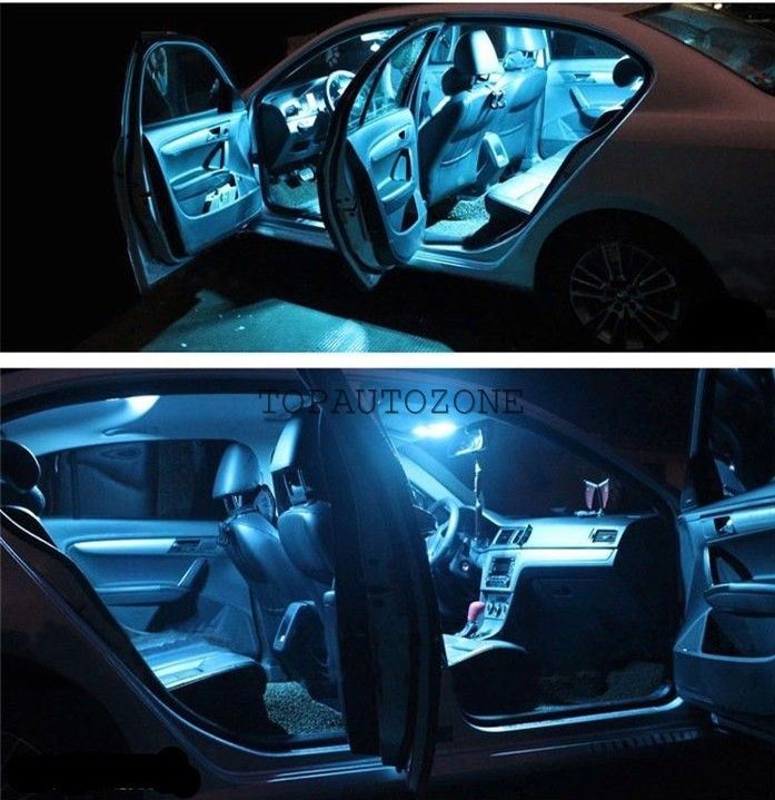 Details About 16xcanbus Ice Blue Led Interior Bulbs Kit Package Fit Series E90 05 11 Led Light
