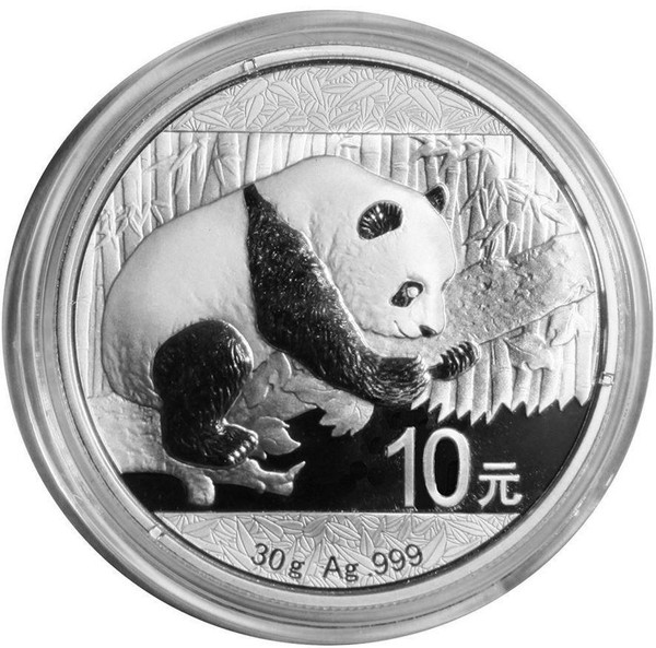 2016 China 30 Gram Silver Panda CoinIn Capsule