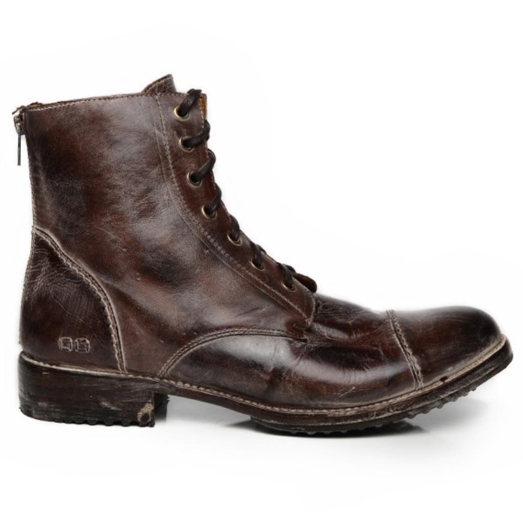 Bed Stu Men's Protege Teak Brown Rustic White Boots Shoes F467306