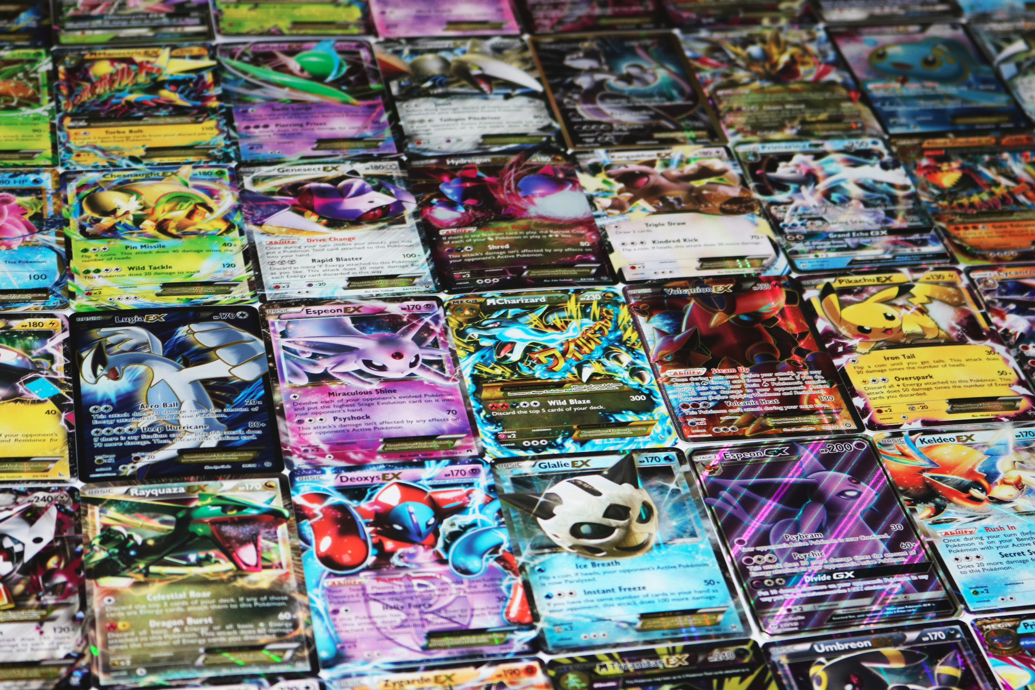 Details About Pokemon Card Lot 100 Official Tcg Cards Ultra Rare Included Gx Ex Mega Holos