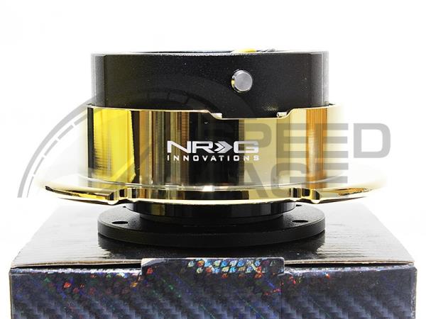 Black w/ Black Ring NRG Steering Wheel Quick Release Gen 2.5 SRK-250BK