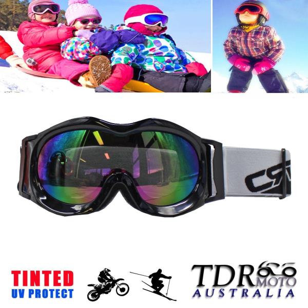 Graffiti Kids Ski Skiing Snowboarding Goggles Tinted Lens UV Protect Ski Goggles