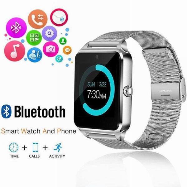 New Z60 Bluetooth Smart Watch GSM SIM Phone Mate Stainless Steel For IOS Android - watchz60 19 600 - New Z60 Bluetooth Smart Watch GSM SIM Phone Mate Stainless Steel For IOS Android