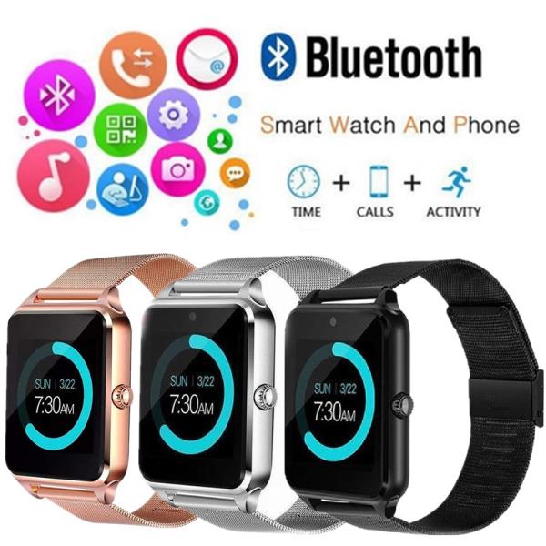 New Z60 Bluetooth Smart Watch GSM SIM Phone Mate Stainless Steel For IOS Android - watchz60 13 600 - New Z60 Bluetooth Smart Watch GSM SIM Phone Mate Stainless Steel For IOS Android