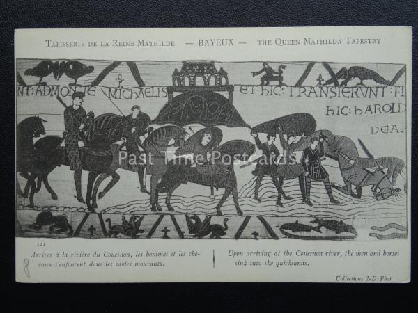 Details About Bayeux Tapestry Couesnon River Sink In Quicksand Old French Postcard Nd Phot 121