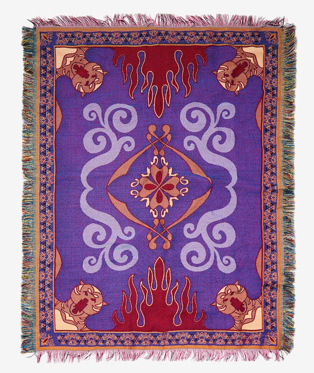 New Disney Aladdin Magic Carpet Woven Tapestry Throw Blanket 48"X60" eBay