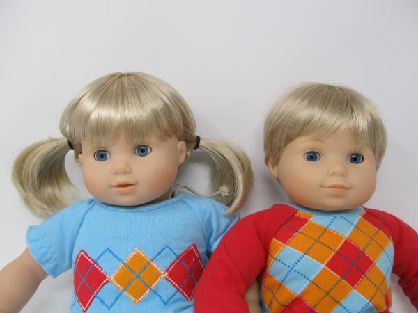 american girl doll twins boy and girl