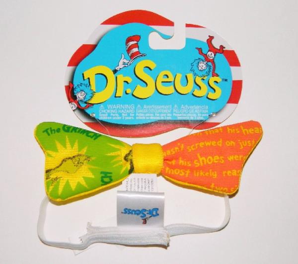 Dr UNWORN Seuss How The Grinch Stole Christmas Costume Grinch Bow Tie