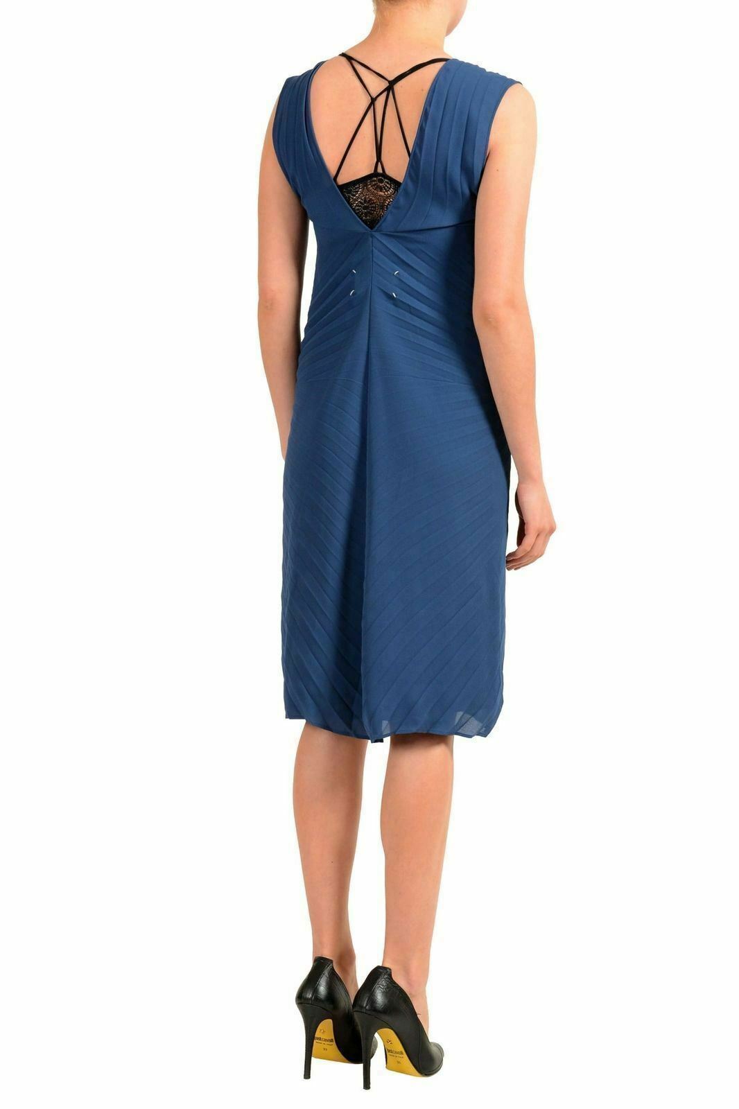 Maison Margiela 4 Blue Sleeveless Women's Sheath Dress US S IT 40 | eBay