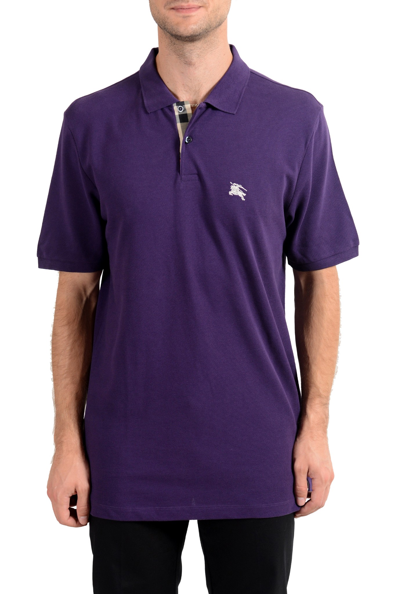 mens purple burberry shirt