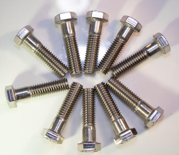 3/8-24 X 1/2" Stainless steel socket button head standard bolts 10pcs