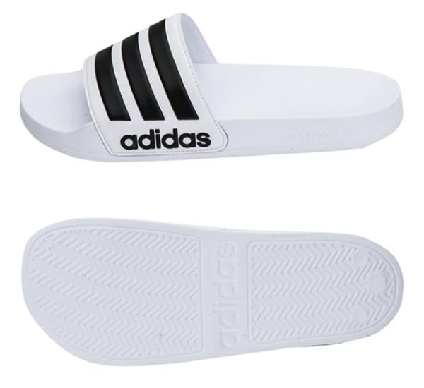 adidas slippers white