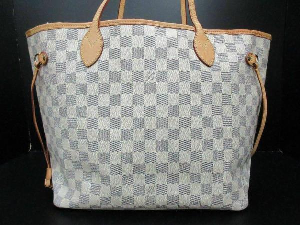 Auth LOUIS VUITTON Damier Azur Neverfull MM N51107 Tote Bag PVC Leather 56534 | eBay