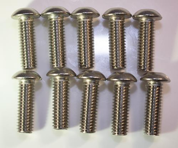 3/8-24 X 1/2" Stainless steel socket button head standard bolts 10pcs