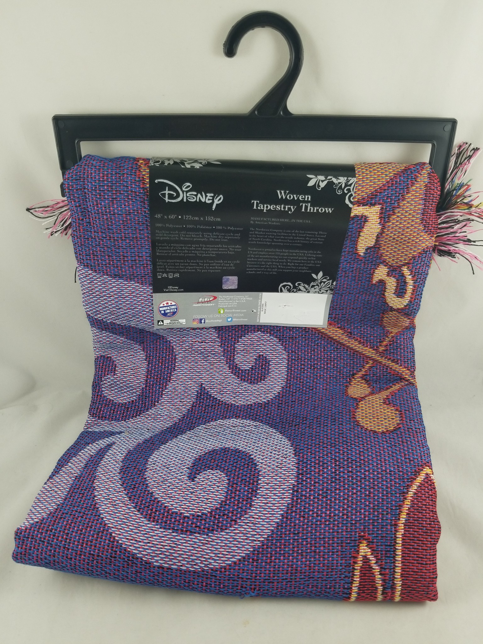 New Disney Aladdin Magic Carpet Woven Tapestry Throw Blanket 48"X60" eBay