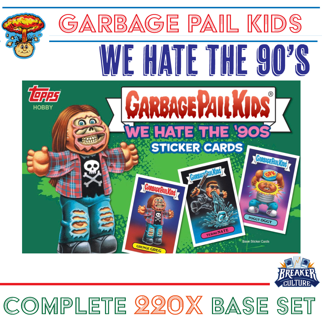 GARBAGE PAIL KIDS WE HATE THE 90/'S COMPLETE SET 220 CARDS GPK 2019
