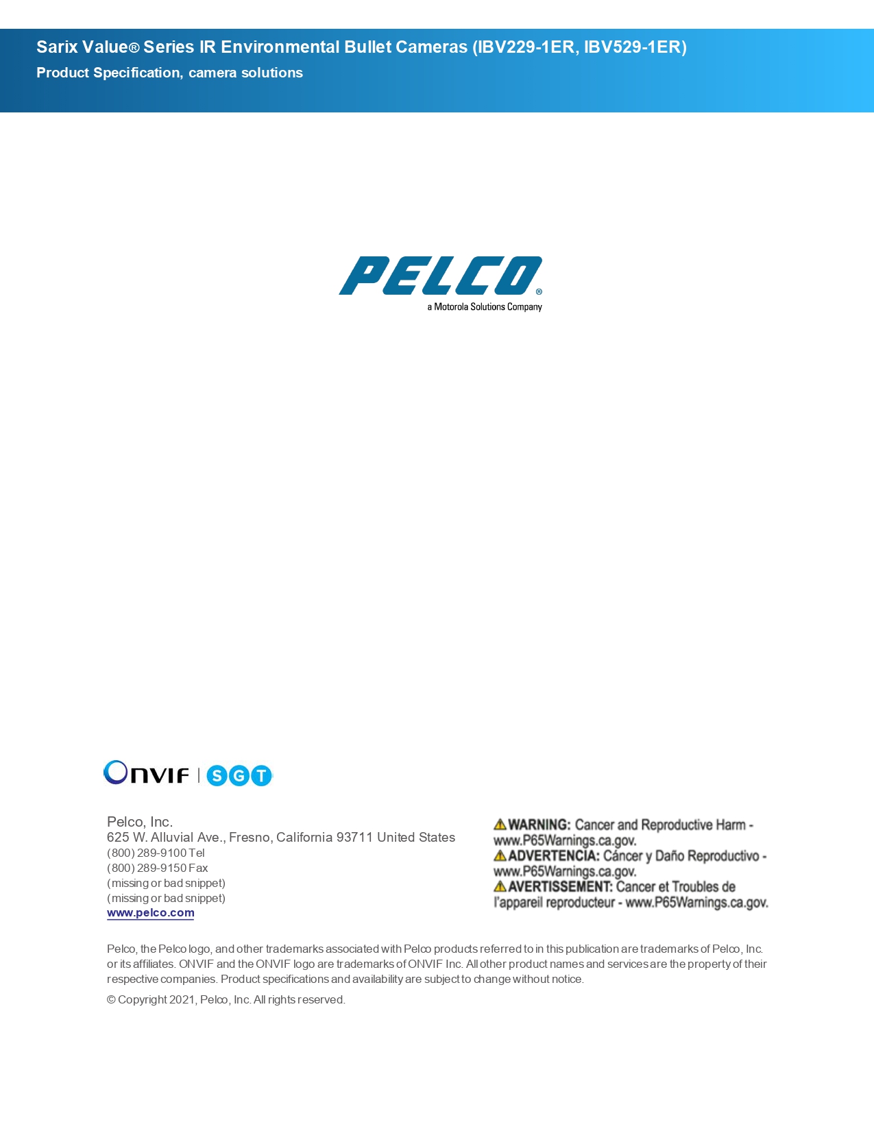 Pelco IBV529-1ER