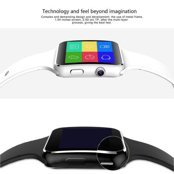 X6 Curved Screen Bluetooth Smart Wrist Watch Phone for Samsung iPhone Android - watchx6 1 600 - X6 Curved Screen Bluetooth Smart Wrist Watch Phone for Samsung iPhone Android