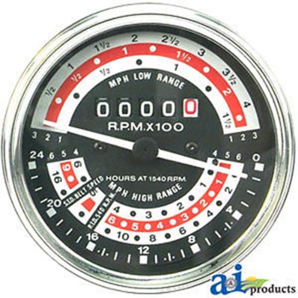Tachometer for Massey Ferguson Tractor 35-894423M91 MPH Clockwise