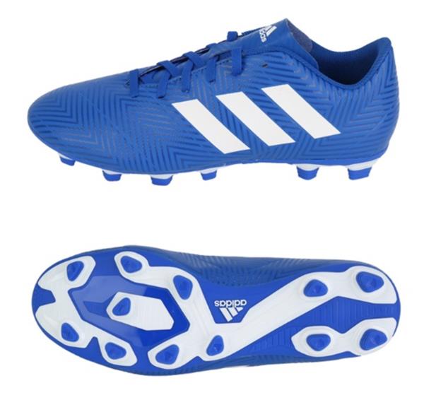 Adidas Men Nemeziz 18 4 Fxg Cleats Blue Soccer Football Shoes Boot