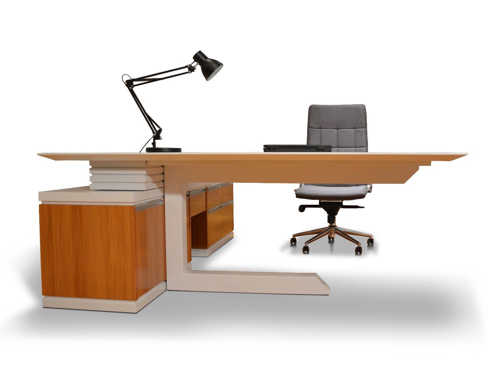 Colton Executive Desk With Right Return 2 0m White Ebay