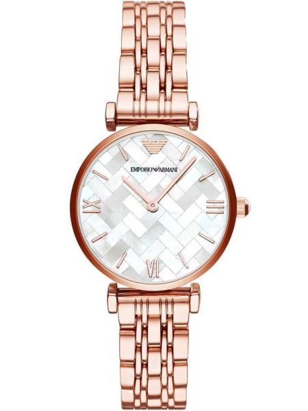 armani ladies watch mother of pearl