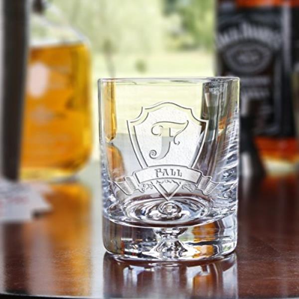 Scotch Bourbon Glasses SET OF 2 M30 Engraved Whiskey