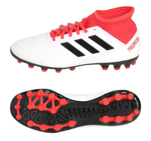 Adidas Hombres Predator 18.3 AG Botines De Fútbol Blanco Rojo Fútbol  Zapatos Spike CP9307 | eBay