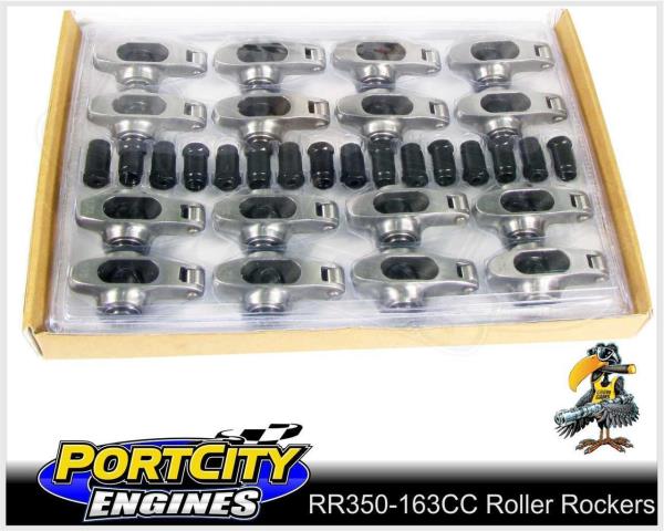305 350 400 1.6 Ratio 7//16/" Stud Full Roller Aluminum Rocker Arms w// Poly Locks