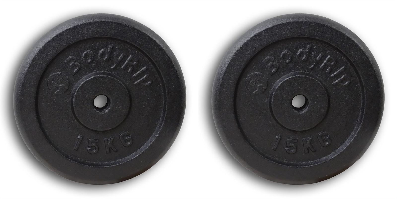 BodyRip Cast Iron Weight Lifting Disc Plates Pack of 2