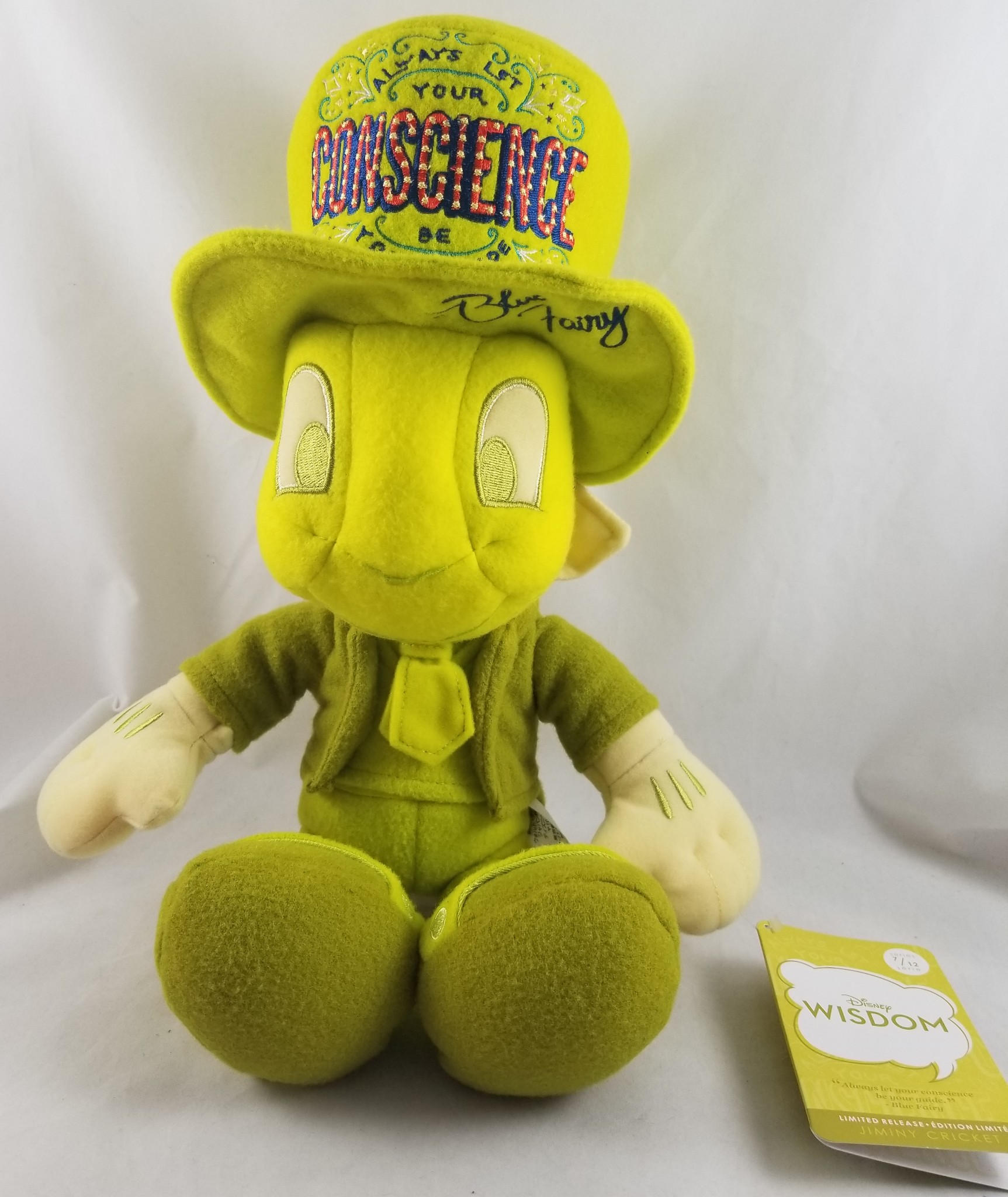 Disney Pinocchio Wisdom Jiminy Cricket Limited Edition Plush for sale online 