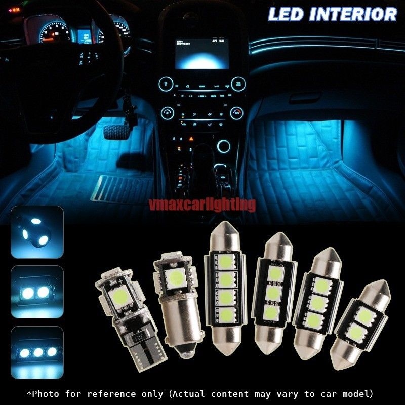 Details About 17x Ice Blue Interior Led Light Package Fit Benz S Class W220 99 05 Led Bulbs
