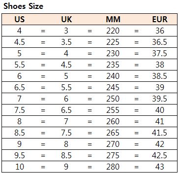 eur 39 to us shoe size