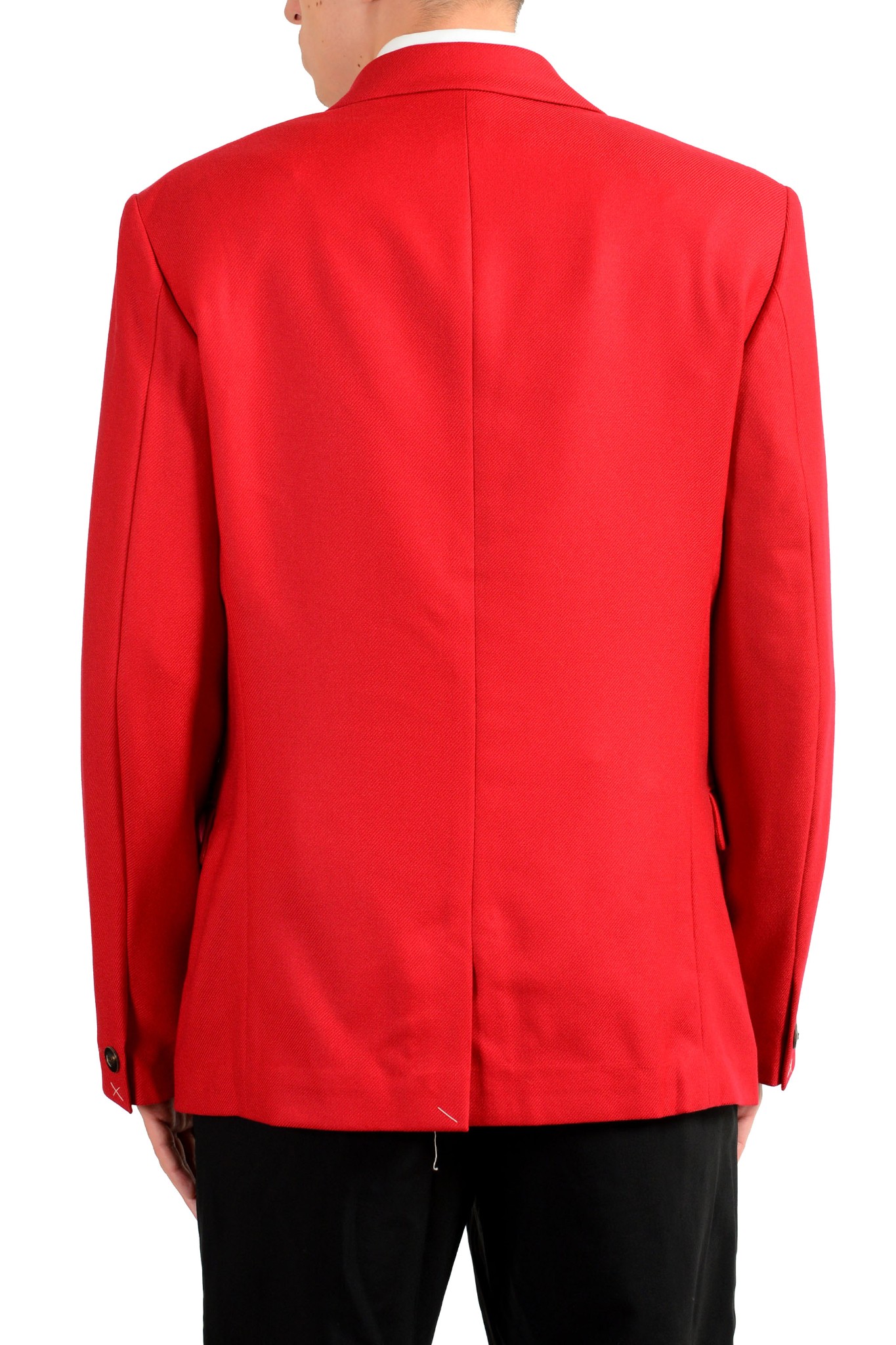 Versace Men's 100% Wool Red Two Button Blazer Sport Coat Size 36 40 44 ...