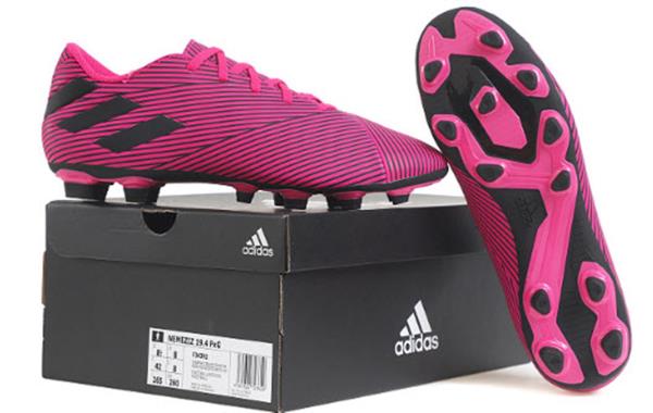 pink and black football cleats