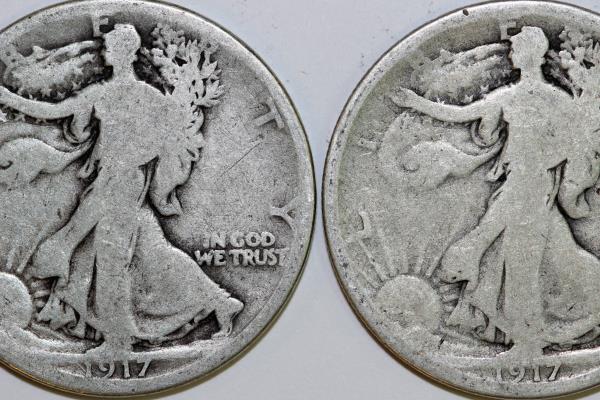 1941 D Walking Liberty 90/% Silver Half Dollar Grades VF to XF with Full Rim Date and Motto US Mint