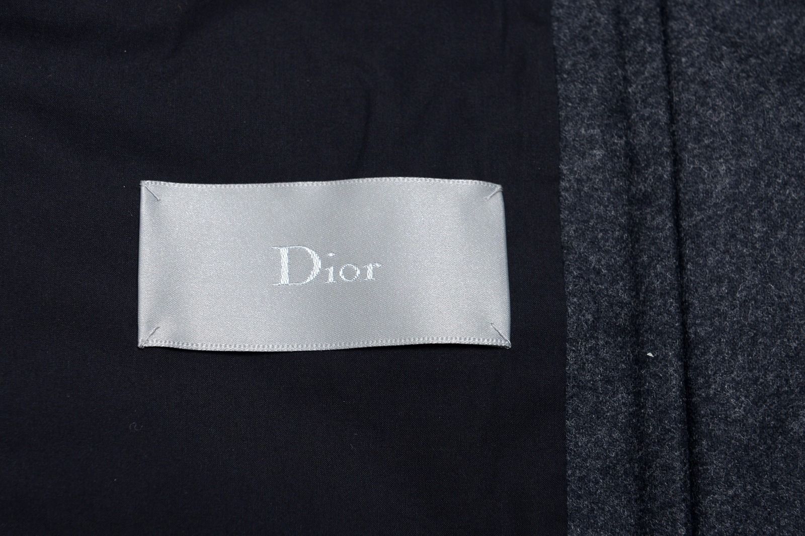 Christian Dior Men's Gray 100% Wool Full Zip Hooded Jacket Size XS S M ...