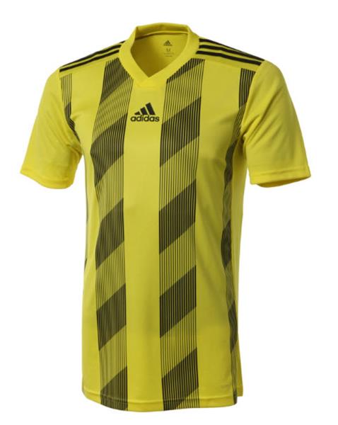 Soccer Jersey Yellow Tee Top GYM Shirt 