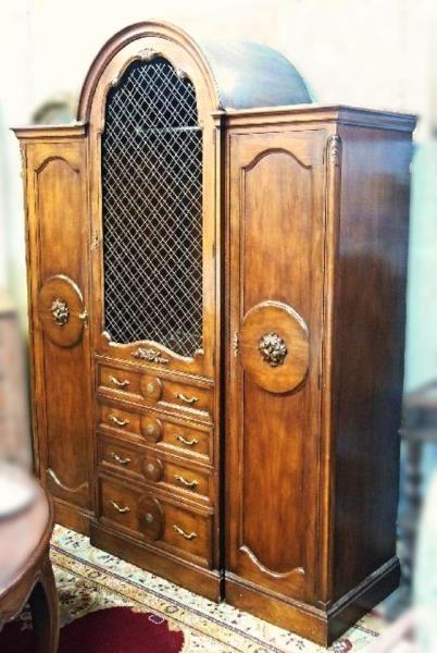 Large French Country Provincial Armoire, Antique Armoire Value