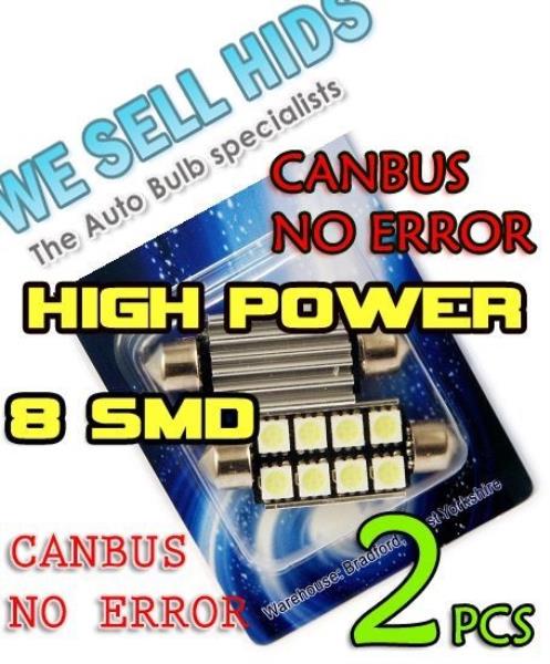CANBUS LED 42mm 5050 SMD No Error 8 C10W 264 SV8 DOME PHESTOON INTERIOR LIGHT