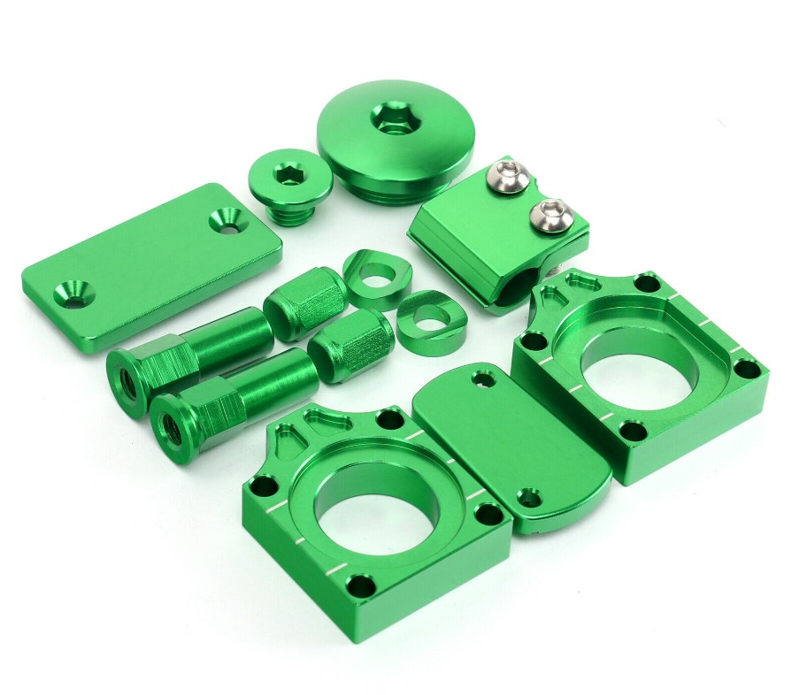 Green Bling Kit for Kawasaki KX450F 06-18, KX250F 11-18, KLX450 08-09,  KX250 19-21 - Lepine Performance