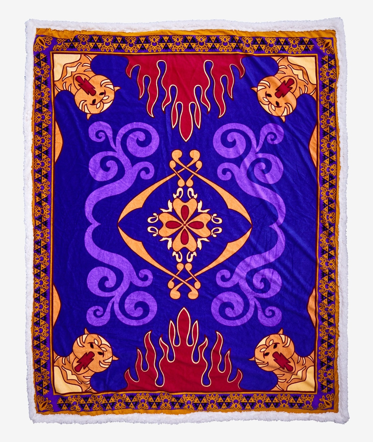 New Disney Aladdin Flying Magic Carpet Sherpa Throw Blanket 54"X70" 190604051918 eBay