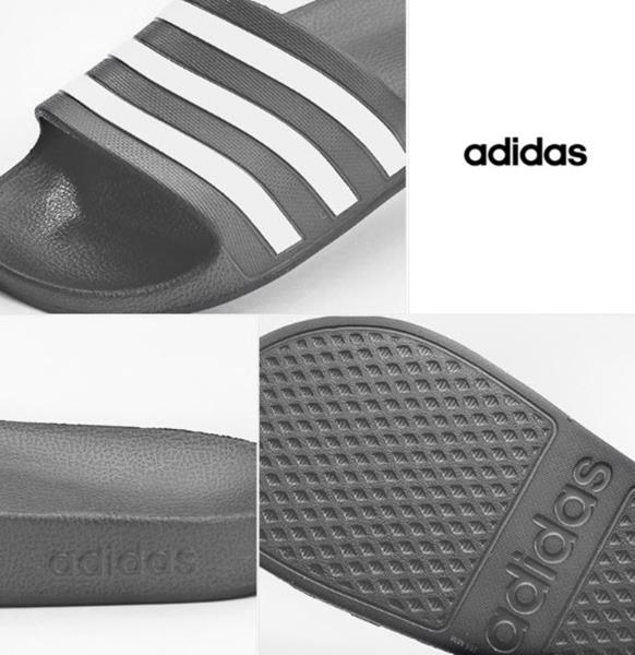 Adidas Men Adilette Aqua Slipper Gray Shoes Slide Flip-Flops Sandales F35538  | eBay