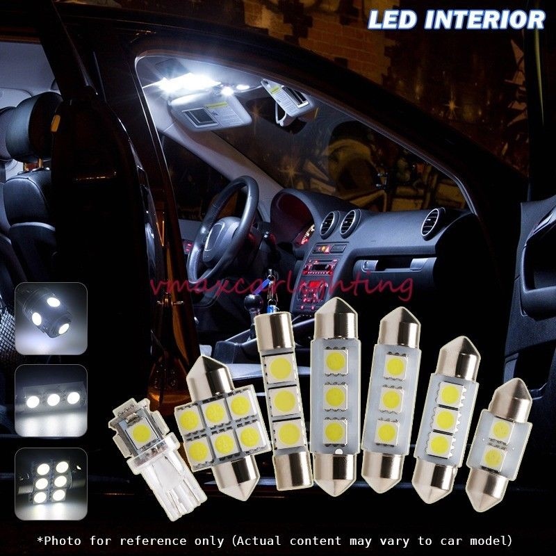 Details About 11pcs Xenon White Led Interior Light Bulbs Package Fit 2009 2014 Dodge Journey
